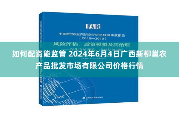 如何配资能监管 2024年6月4日广西新柳邕农产品批发市场有限公司价格行情