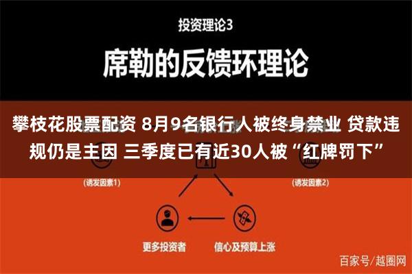 攀枝花股票配资 8月9名银行人被终身禁业 贷款违规仍是主因 三季度已有近30人被“红牌罚下”