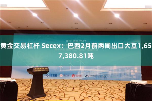 黄金交易杠杆 Secex：巴西2月前两周出口大豆1,657,380.81吨